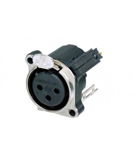 NEUTRIK NC3FBV2-SW XLR Einbausteckverbinder