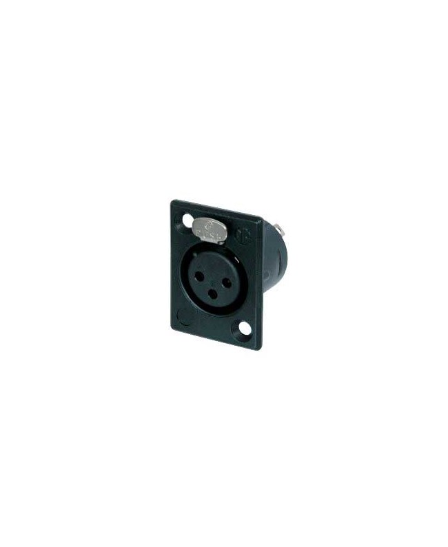 NEUTRIK NC3FP-B-1 XLR Chassis Connectors