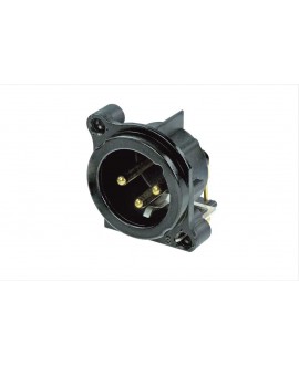 NEUTRIK NC3MBH-B Connettori a panello XLR