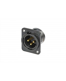 NEUTRIK NC3MDM3-L-B-1 Connettori a panello XLR