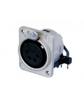 NEUTRIK NC4FDM3-H Connettori a panello XLR