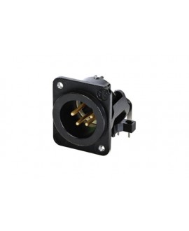 NEUTRIK NC4MDM3-H-B XLR Einbausteckverbinder