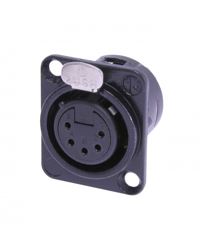 NEUTRIK NC5FD-L-B-1 XLR Chassis Connectors