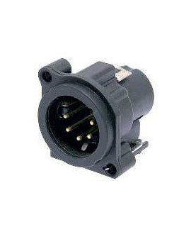 NEUTRIK NC5MAV-SW XLR Einbausteckverbinder