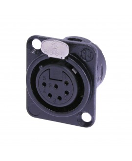 NEUTRIK NC6FD-L-B-1 Connettori a panello XLR