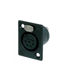 NEUTRIK NC6FP-B-1 XLR Chassis Connectors