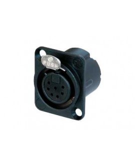 NEUTRIK NC7FD-LX-B Connettori a panello XLR