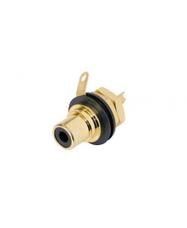 REAN NYS367-0 NEGRO Connettori a panello RCA