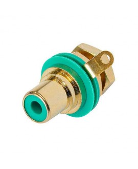 REAN NYS367-5 VERDE Connettori a panello RCA