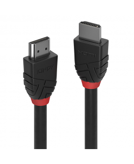LINDY 0.5m High Speed HDMI Kabel, Black Line HDMI Kabel