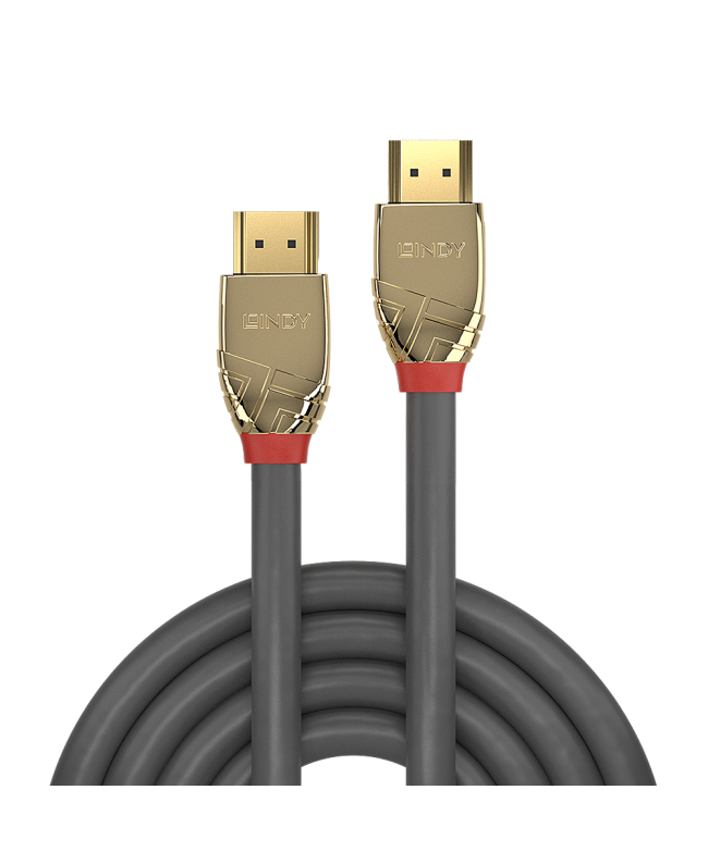 LINDY 0.5m High Speed HDMI Kabel, Gold Line HDMI Kabel