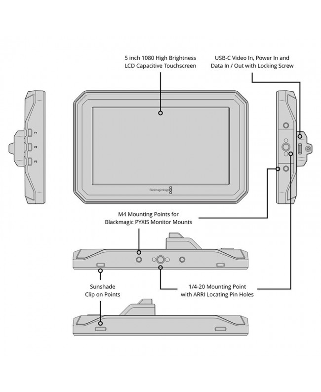 Blackmagic Design Blackmagic PYXIS Monitor Kit Zubehör für Digitalfilmkameras