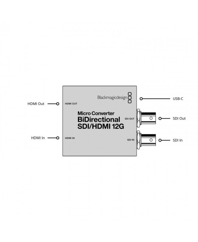 Blackmagic Design Micro Converter BiDirect SDI/HDMI 12G PSU Convertitori Segnale Video