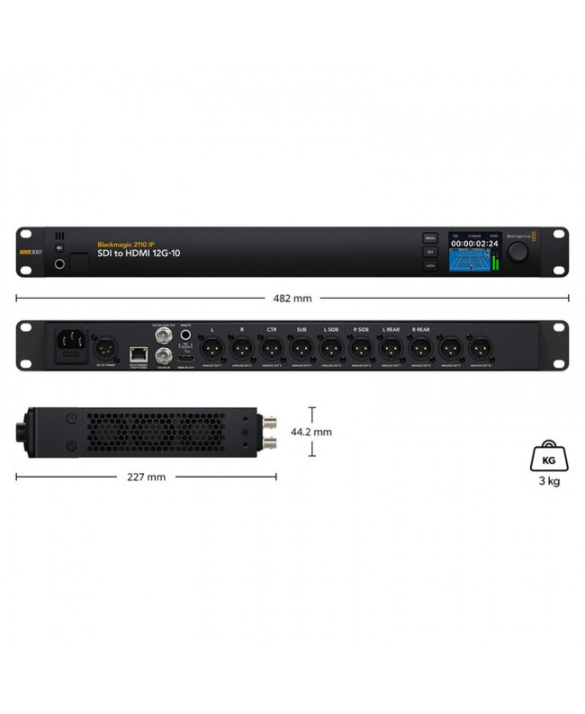 Blackmagic Design Blackmagic 2110 IP SDI to HDMI 12G-10 Video over IP