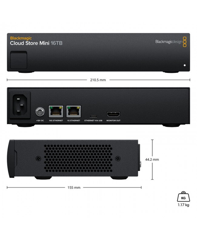 Blackmagic Design Blackmagic Cloud Store Mini 16TB Lettori & registratori video