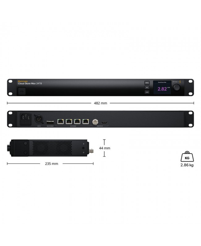 Blackmagic Design Blackmagic Cloud Store Max 24TB Video Player & Recorder
