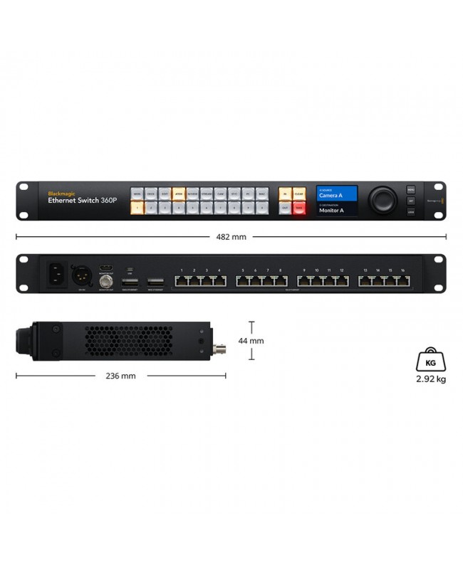 Blackmagic Design Blackmagic Ethernet Switch 360P Switch AV