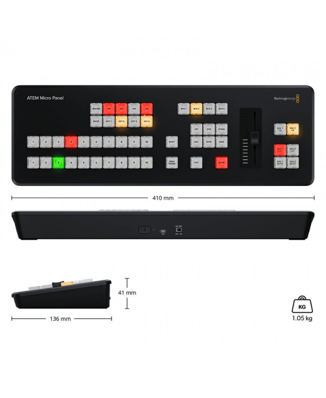Blackmagic Design ATEM Micro Panel Mixer e Switcher di produzione
