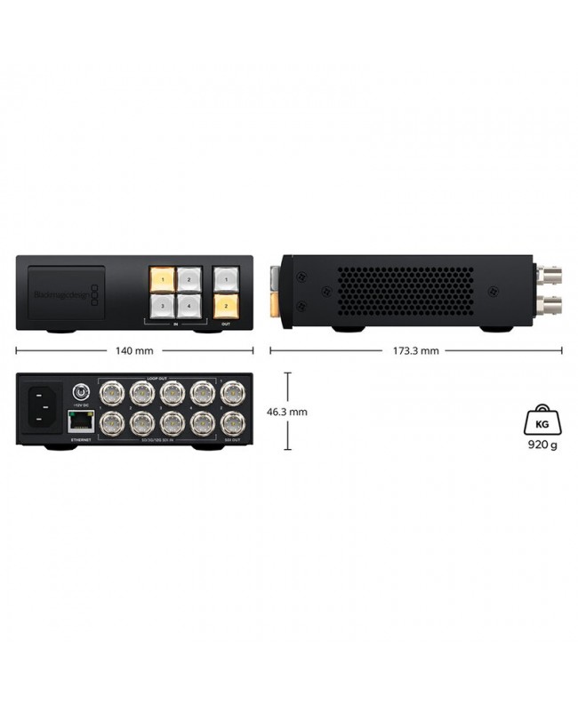Blackmagic Design Blackmagic Videohub Mini 4x2 12G Matrici Video
