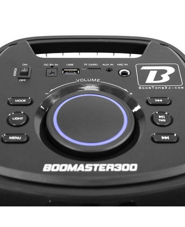 BoomTone DJ BOOMASTER300 Akkubetriebene PA-Lautsprecher