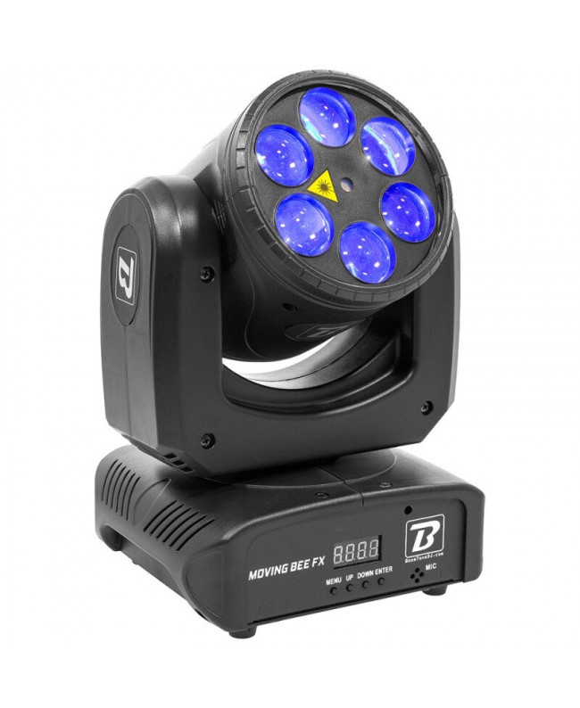BoomTone DJ Moving BeeFX-LZR Teste mobili Wash