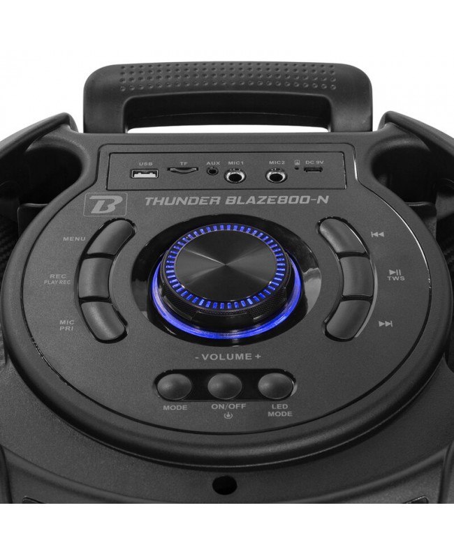 BoomTone DJ Thunder Blaze 800-N Akkubetriebene PA-Lautsprecher