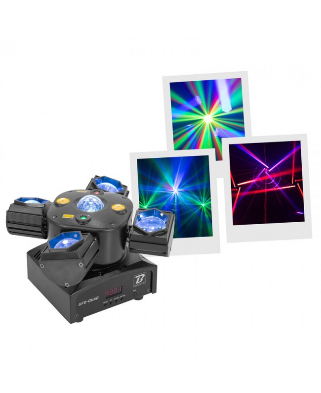 BoomTone DJ UFO-QUAD Effetti LED