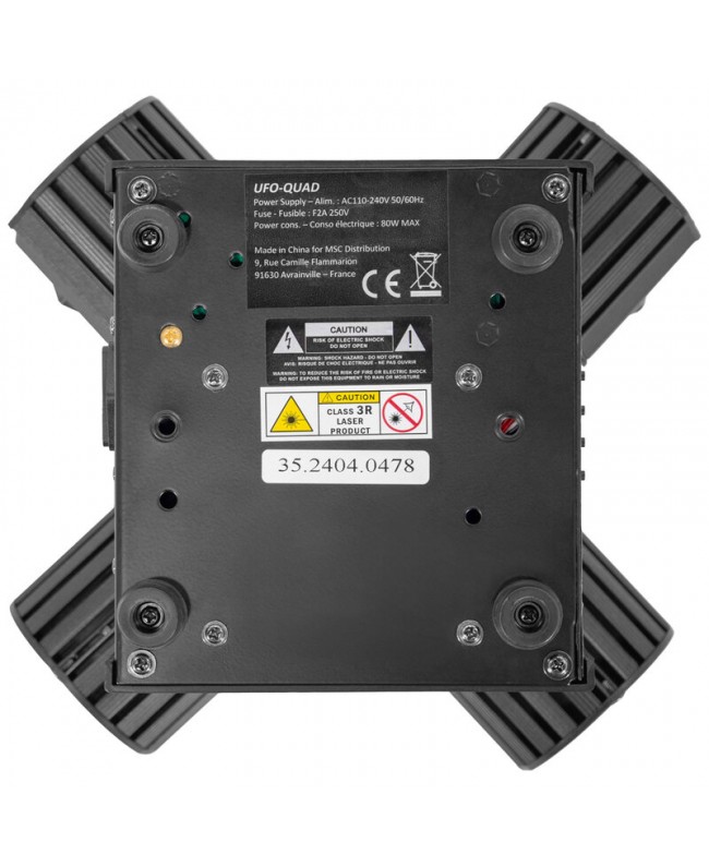 BoomTone DJ UFO-QUAD Effetti LED