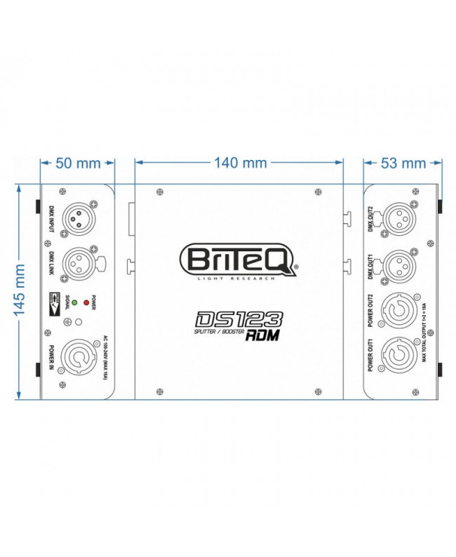 Briteq DS123-RDM DMX-Ausrüstung