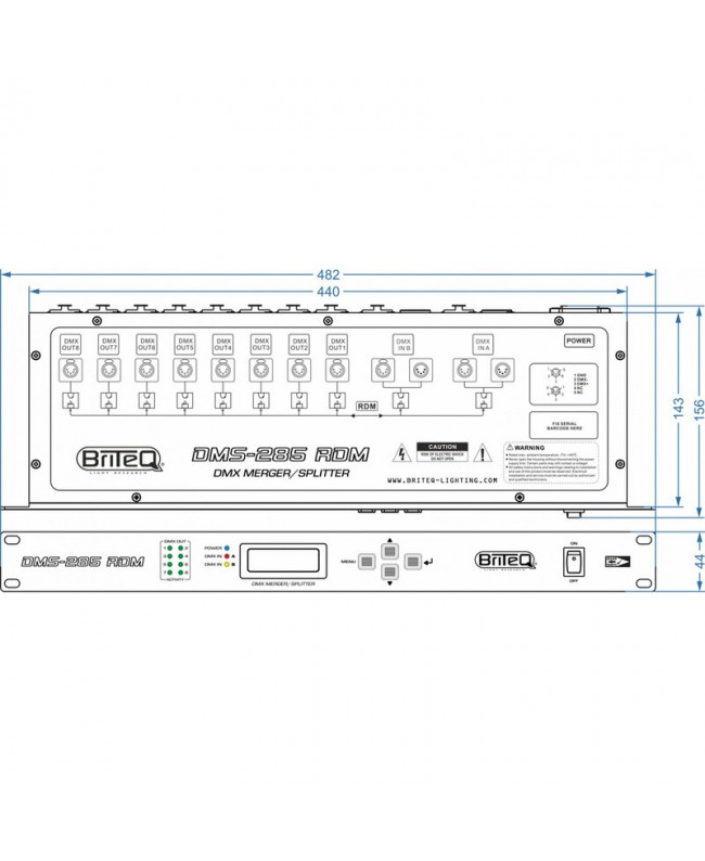 Briteq DMS-285 RDM Strumenti per DMX