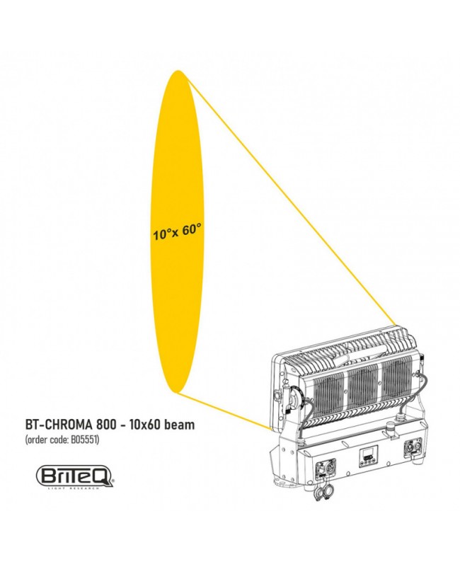 Briteq BT-CHROMA 800 - 10x60 beam Gels & Gel Frames
