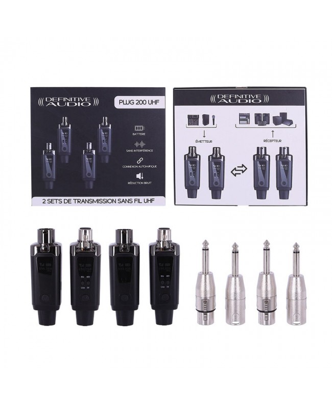 Definitive PLUG 200 UHF Handheld Wireless Systems