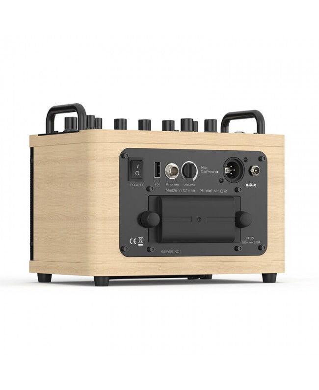 MUSICCUBE Tiny Box D2 - Oak Akkubetriebene PA-Lautsprecher