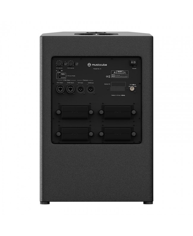 MUSICCUBE X1 - Black Akkubetriebene PA-Lautsprecher