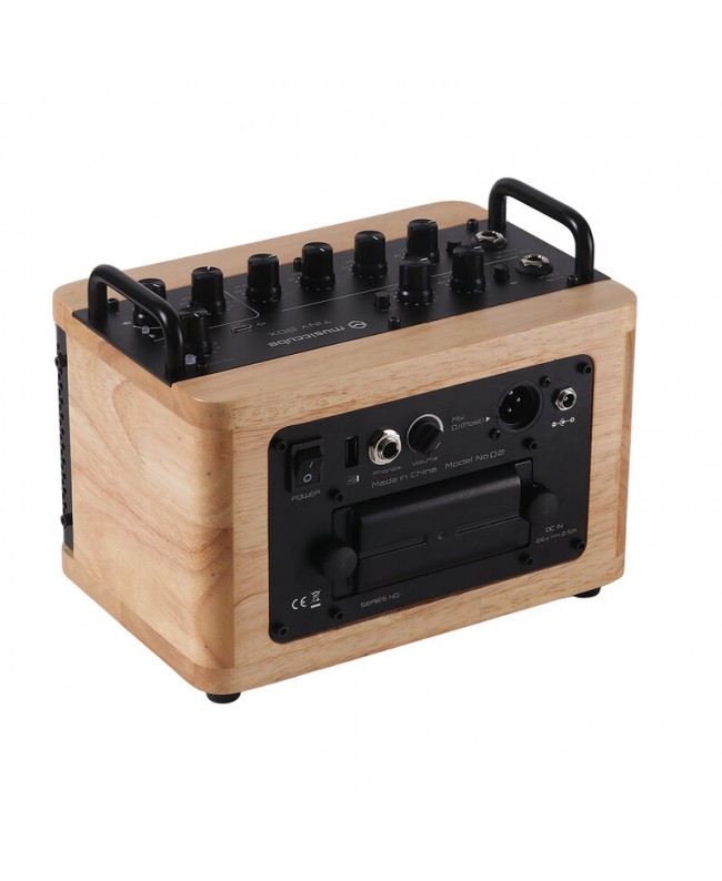 MUSICCUBE Tiny Box D2 - Oak Battery powered PA