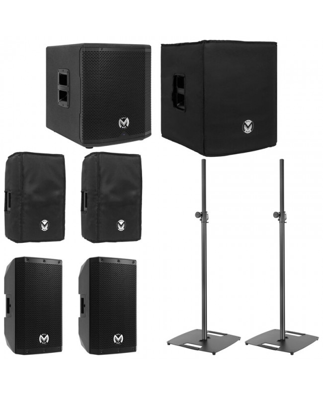 Mac Mah 2x AS 110 + AS 812 Sub + Cover + Stand Komplette PA-Systeme