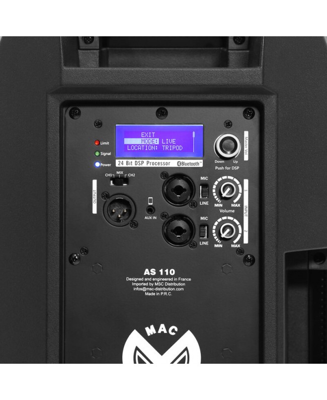 Mac Mah Pack AS 110 (la paire) + AS 812 Sub + Plugger ST18 Complete PA Systems