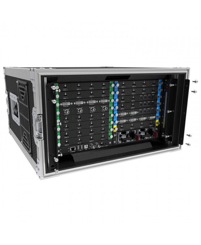 PIXELHUE F4 Mainframe with Flight Case Mixer e Switcher di produzione