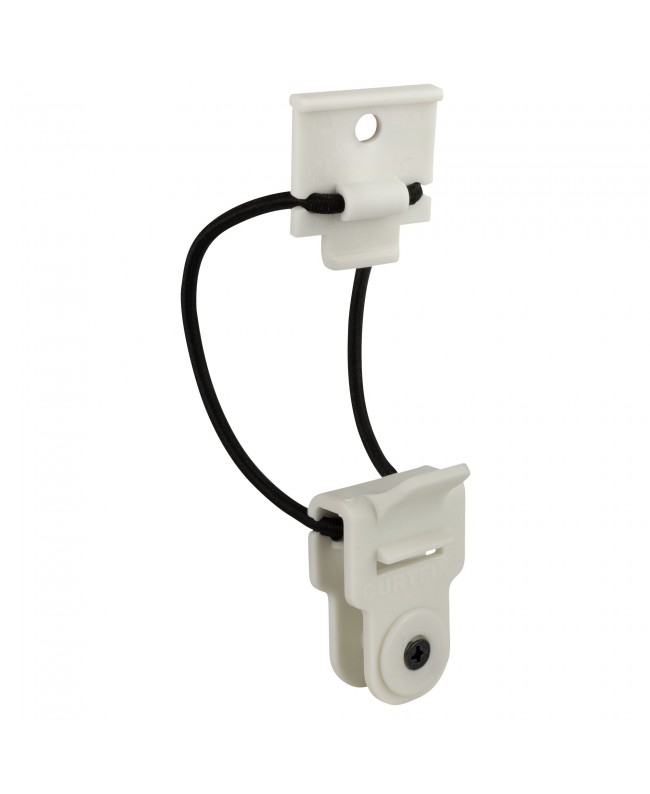 WENTEX CURTFIX Curtain Clamp White Molton- & Bühnenstoffe