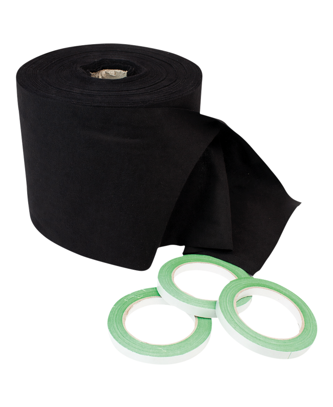 SHOWGEAR Deko Molton 160 g/m² Bolt 0,2m, 30m Molton & Stage Fabrics