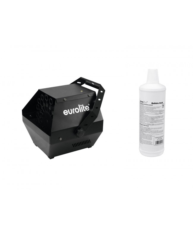 Eurolite Set B-90 Seifenblasenmaschine schwarz + Seifenblasenfluid 1l