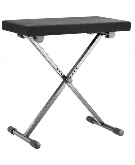 K&M 14066 Keyboard bench black fabric
