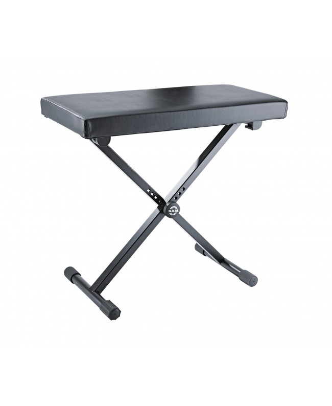K&M 14075 Keyboard bench black imitation leather