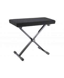 K&M 14076 Keyboard bench black fabric