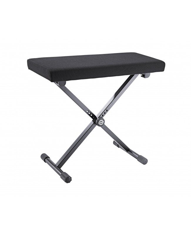 K&M 14076 Keyboard bench black fabric