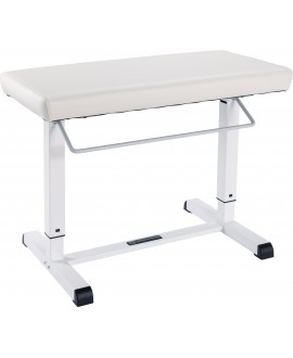 K&M 14080 Piano bench Uplift pure white imitation leather