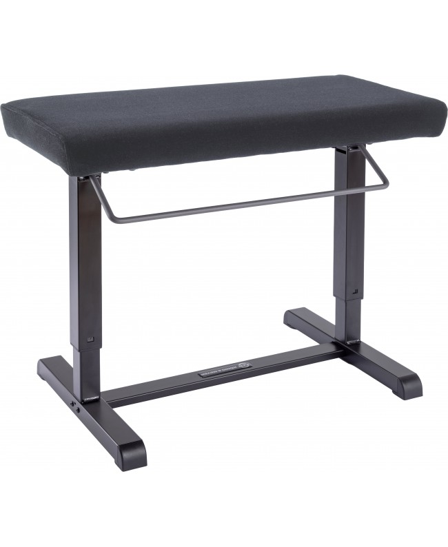 K&M 14081 Piano bench Uplift black fabric