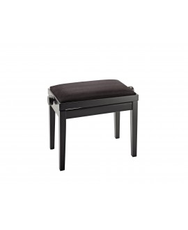 K&M 13900 Piano bench bench black matt finish, seat black velvet
