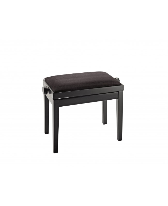 K&M 13900 Piano bench bench black matt finish, seat black velvet