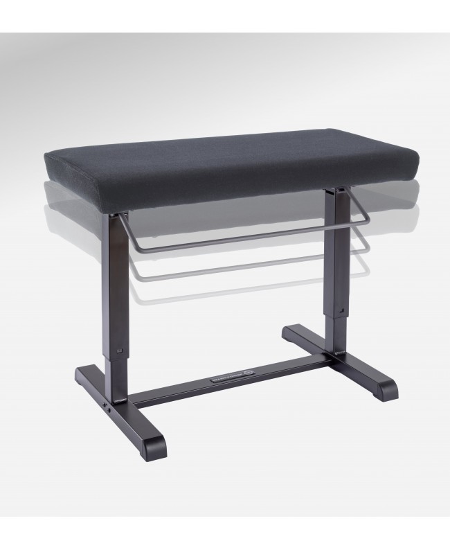 K&M 14081 Piano bench Uplift black fabric